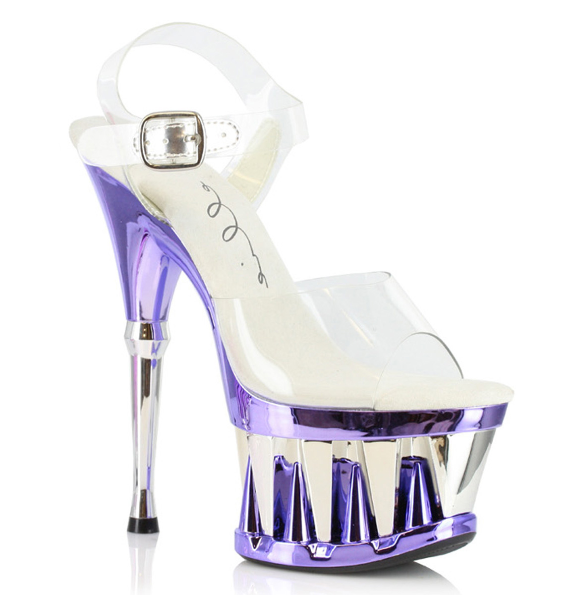 Clarity - Shark Teeth Platform Sandal